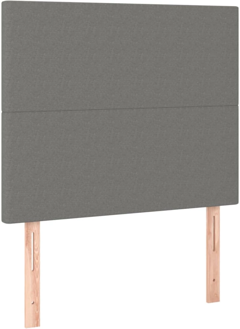 ΚΡΕΒΑΤΙ BOXSPRING ΜΕ ΣΤΡΩΜΑ ΣΚΟΥΡΟ ΓΚΡΙ 90X200 ΕΚ. ΥΦΑΣΜΑΤΙΝΟ 3128334