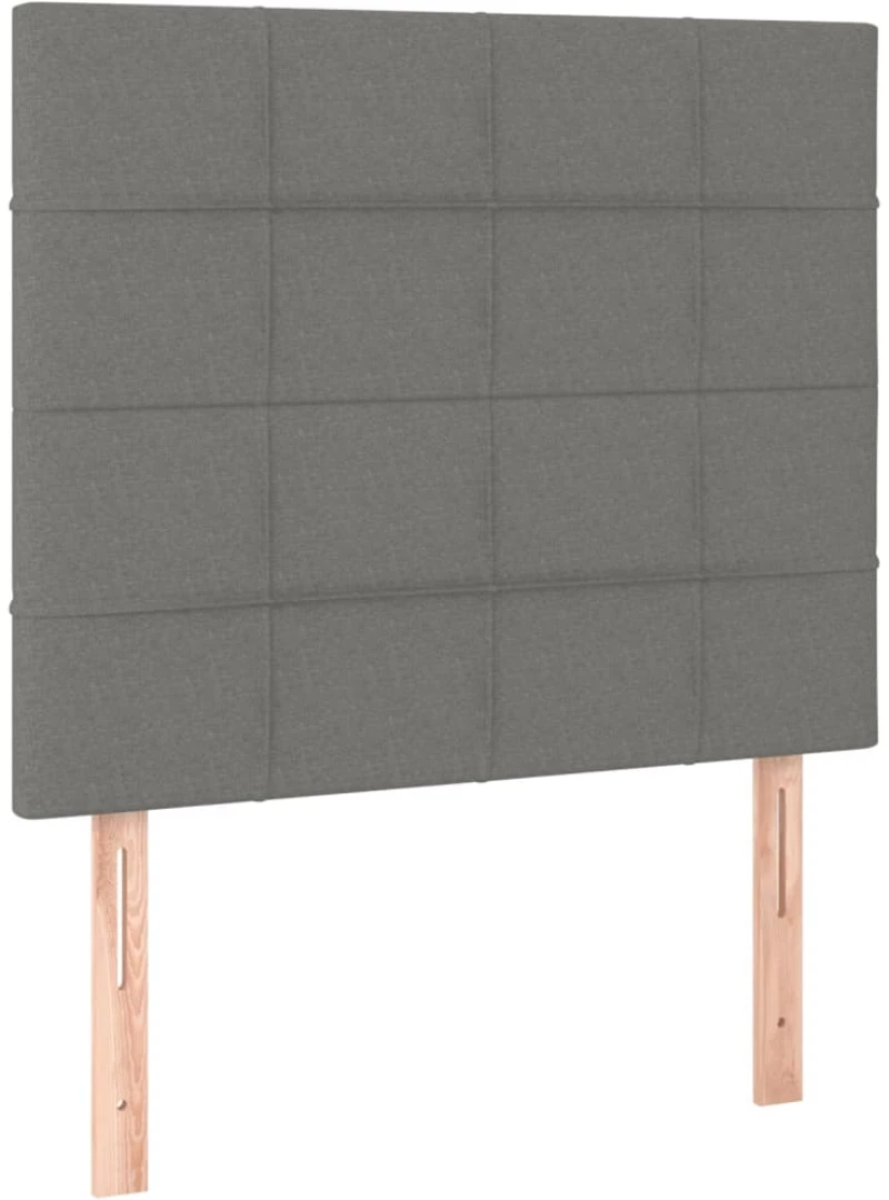 ΚΡΕΒΑΤΙ BOXSPRING ΜΕ ΣΤΡΩΜΑ ΣΚΟΥΡΟ ΓΚΡΙ 90X190 ΕΚ. ΥΦΑΣΜΑΤΙΝΟ 3136558