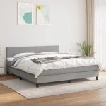 ΚΡΕΒΑΤΙ BOXSPRING ΜΕ ΣΤΡΩΜΑ ΑΝΟΙΧΤΟ ΓΚΡΙ 180X200 ΕΚ. ΥΦΑΣΜΑΤΙΝΟ 3139913