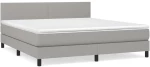 ΚΡΕΒΑΤΙ BOXSPRING ΜΕ ΣΤΡΩΜΑ ΑΝΟΙΧΤΟ ΓΚΡΙ 180X200 ΕΚ. ΥΦΑΣΜΑΤΙΝΟ 3139913