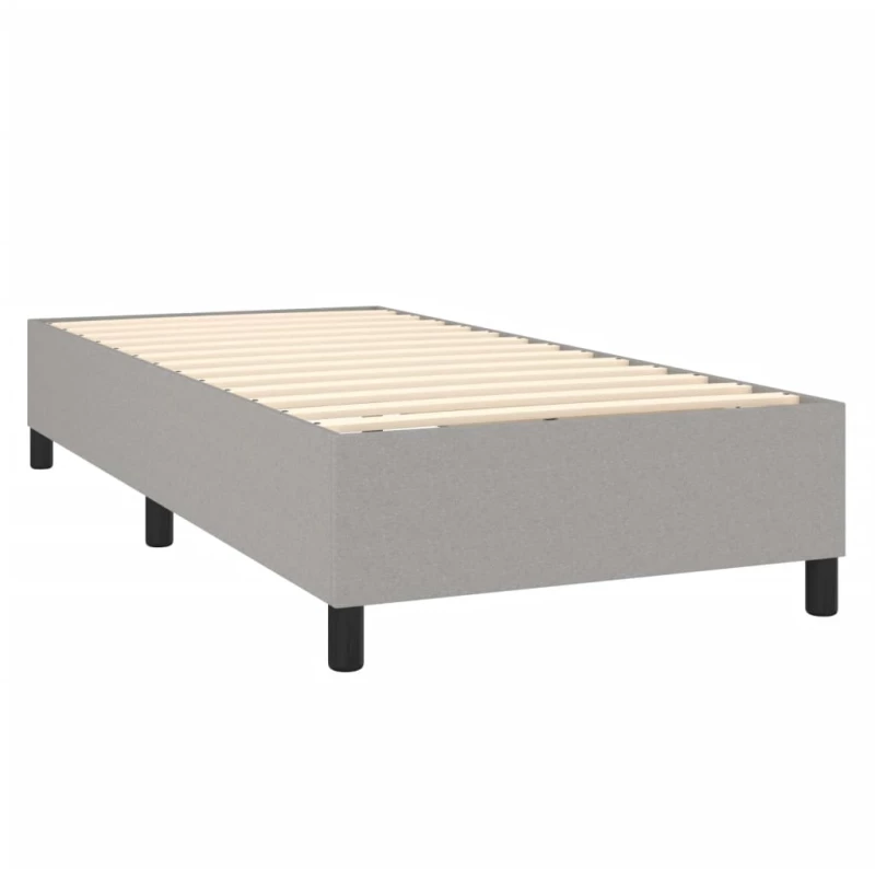 ΚΡΕΒΑΤΙ BOXSPRING ΜΕ ΣΤΡΩΜΑ & LED ΑΝ.ΓΚΡΙ 90X200 ΕΚ. ΥΦΑΣΜΑΤΙΝΟ 3138125