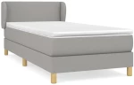 ΚΡΕΒΑΤΙ BOXSPRING ΜΕ ΣΤΡΩΜΑ ΑΝΟΙΧΤΟ ΓΚΡΙ 90X200 ΕΚ. ΥΦΑΣΜΑΤΙΝΟ 3126613