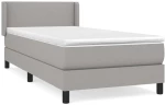 ΚΡΕΒΑΤΙ BOXSPRING ΜΕ ΣΤΡΩΜΑ ΑΝΟΙΧΤΟ ΓΚΡΙ 90X200 ΕΚ. ΥΦΑΣΜΑΤΙΝΟ 3129521