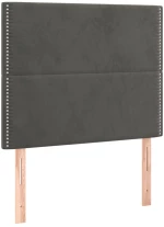 ΚΡΕΒΑΤΙ BOXSPRING ΜΕ ΣΤΡΩΜΑ ΣΚΟΥΡΟ ΓΚΡΙ 100X200 ΕΚ. ΒΕΛΟΥΔΙΝΟ 3137768