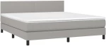 ΚΡΕΒΑΤΙ BOXSPRING ΜΕ ΣΤΡΩΜΑ & LED ΑΝ.ΓΚΡΙ 160X200 ΕΚ ΥΦΑΣΜΑΤΙΝΟ 3133005