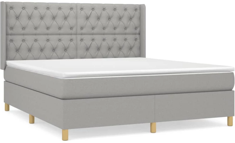 ΚΡΕΒΑΤΙ BOXSPRING ΜΕ ΣΤΡΩΜΑ ΑΝ. ΠΡΑΣΙΝΟ 160X200ΕΚ ΥΦΑΣΜΑΤΙΝΟ 3132241