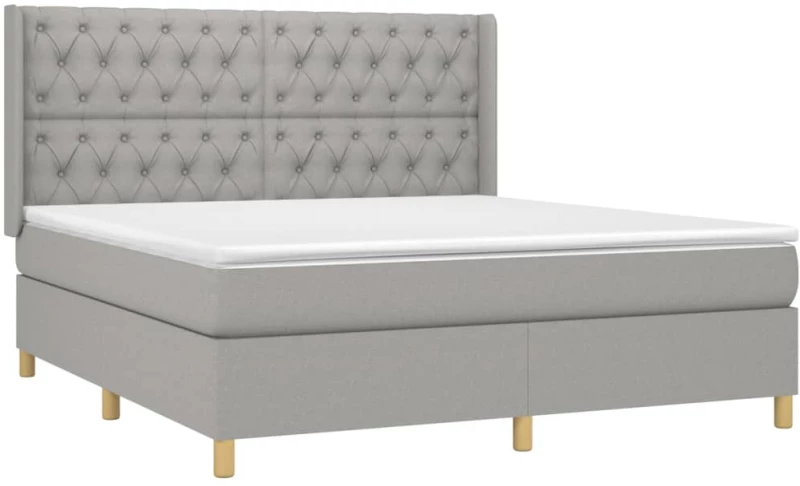 ΚΡΕΒΑΤΙ BOXSPRING ΜΕ ΣΤΡΩΜΑ ΑΝ. ΠΡΑΣΙΝΟ 160X200ΕΚ ΥΦΑΣΜΑΤΙΝΟ 3132241