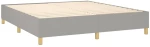 ΚΡΕΒΑΤΙ BOXSPRING ΜΕ ΣΤΡΩΜΑ & LED ΑΝ.ΓΚΡΙ 160X200ΕΚ. ΥΦΑΣΜΑΤΙΝΟ 3135685