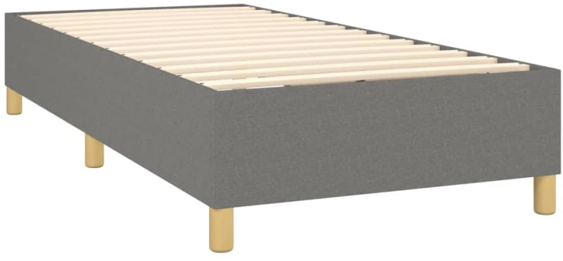ΚΡΕΒΑΤΙ BOXSPRING ΜΕ ΣΤΡΩΜΑ ΣΚΟΥΡΟ ΓΚΡΙ 80X200 ΕΚ. ΥΦΑΣΜΑΤΙΝΟ 3142530