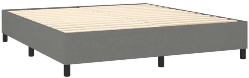 ΚΡΕΒΑΤΙ BOXSPRING ΜΕ ΣΤΡΩΜΑ ΣΚΟΥΡΟ ΓΚΡΙ 160X200 ΕΚ ΥΦΑΣΜΑΤΙΝΟ 3128214