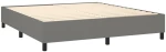 ΚΡΕΒΑΤΙ BOXSPRING ΜΕ ΣΤΡΩΜΑ ΣΚΟΥΡΟ ΓΚΡΙ 160X200 ΕΚ ΥΦΑΣΜΑΤΙΝΟ 3128214