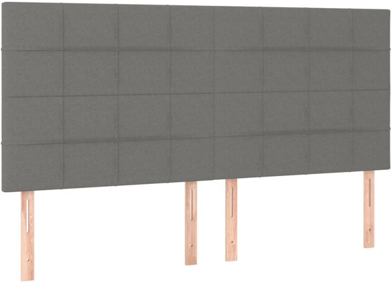 ΚΡΕΒΑΤΙ BOXSPRING ΜΕ ΣΤΡΩΜΑ & LED ΣΚ.ΓΚΡΙ 180X200 ΕΚ ΥΦΑΣΜΑΤΙΝΟ 3134894