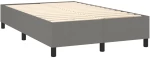 ΚΡΕΒΑΤΙ BOXSPRING ΜΕ ΣΤΡΩΜΑ & LED ΣΚ.ΓΚΡΙ 120X200 ΕΚ ΥΦΑΣΜΑΤΙΝΟ 3135102