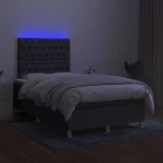 ΚΡΕΒΑΤΙ BOXSPRING ΜΕ ΣΤΡΩΜΑ & LED ΣΚ.ΓΚΡΙ 120X200 ΕΚ ΥΦΑΣΜΑΤΙΝΟ 3135662