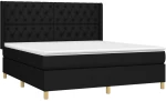 ΚΡΕΒΑΤΙ BOXSPRING ΜΕ ΣΤΡΩΜΑ & LED ΜΑΥΡΟ 160X200 ΕΚ. ΥΦΑΣΜΑΤΙΝΟ 3139127