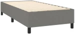 ΚΡΕΒΑΤΙ BOXSPRING ΜΕ ΣΤΡΩΜΑ ΣΚΟΥΡΟ ΓΚΡΙ 90X200 ΕΚ. ΥΦΑΣΜΑΤΙΝΟ 3141986