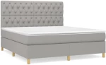 ΚΡΕΒΑΤΙ BOXSPRING ΜΕ ΣΤΡΩΜΑ ΑΝ. ΠΡΑΣΙΝΟ 160X200ΕΚ ΥΦΑΣΜΑΤΙΝΟ 3142585