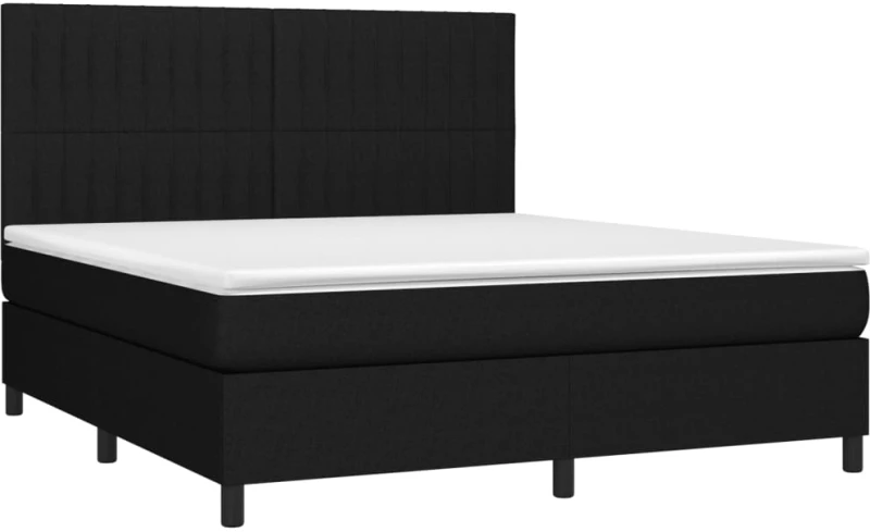 ΚΡΕΒΑΤΙ BOXSPRING ΜΕ ΣΤΡΩΜΑ ΜΑΥΡΟ 180X200 ΕΚ. ΥΦΑΣΜΑΤΙΝΟ 3141955