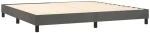 ΚΡΕΒΑΤΙ BOXSPRING ΜΕ ΣΤΡΩΜΑ & LED ΣΚ. ΓΚΡΙ 200X200ΕΚ. ΒΕΛΟΥΔΙΝΟ 3134604