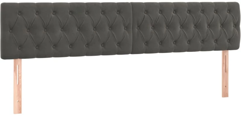 ΚΡΕΒΑΤΙ BOXSPRING ΜΕ ΣΤΡΩΜΑ & LED ΣΚ. ΓΚΡΙ 200X200ΕΚ. ΒΕΛΟΥΔΙΝΟ 3134604