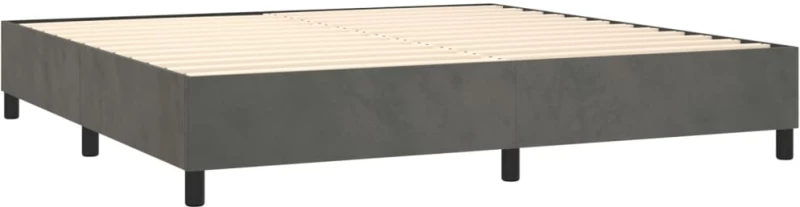ΚΡΕΒΑΤΙ BOXSPRING ΜΕ ΣΤΡΩΜΑ & LED ΣΚ. ΓΚΡΙ 200X200ΕΚ. ΒΕΛΟΥΔΙΝΟ 3136324