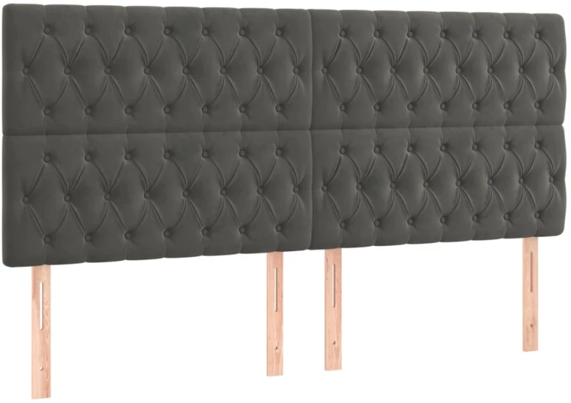 ΚΡΕΒΑΤΙ BOXSPRING ΜΕ ΣΤΡΩΜΑ & LED ΣΚ. ΓΚΡΙ 200X200ΕΚ. ΒΕΛΟΥΔΙΝΟ 3136324