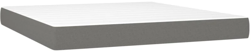 ΚΡΕΒΑΤΙ BOXSPRING ΜΕ ΣΤΡΩΜΑ ΣΚΟΥΡΟ ΓΚΡΙ 180X200 ΕΚ ΥΦΑΣΜΑΤΙΝ 3128782