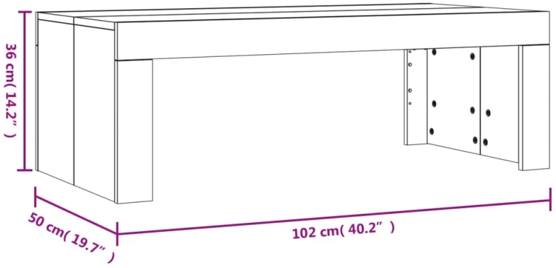 ΤΡΑΠΕΖΑΚΙ ΣΑΛΟΝΙΟΥ SONOMA ΔΡΥΣ 102X50X36 ΕΚ. ΕΠΕΞΕΡΓΑΣΜΕΝΟ ΞΥΛΟ 823369