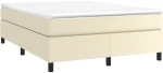 ΠΛΑΙΣΙΟ ΚΡΕΒΑΤΙΟΥ BOXSPRING ΚΡΕΜ 140X190 ΕΚ. ΣΥΝΘΕΤΙΚΟ ΔΕΡΜΑ 3121043