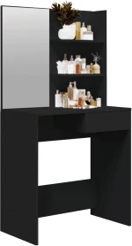 ΜΠΟΥΝΤΟΥΑΡ ΜΕ ΚΑΘΡΕΦΤΗ ΜΑΥΡΟ 74,5 X 40 X 141 ΕΚ. 802805