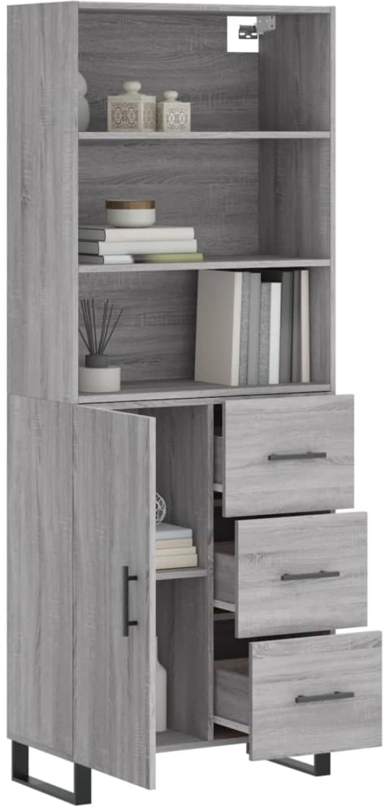 ΝΤΟΥΛΑΠΙ ΓΚΡΙ SONOMA 69,5 X 34 X 180 ΕΚ. ΕΠΕΞΕΡΓΑΣΜΕΝΟ ΞΥΛΟ 3189475