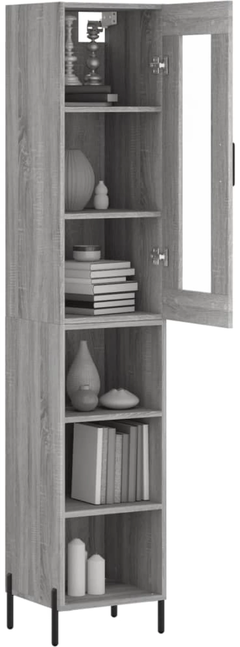 ΜΠΟΥΦΕΣ SONOMA ΓΚΡΙ 34,5 X 34 X 180 ΕΚ. ΑΠΟ ΕΠΕΞΕΡΓΑΣΜΕΝΟ ΞΥΛΟ 3199375