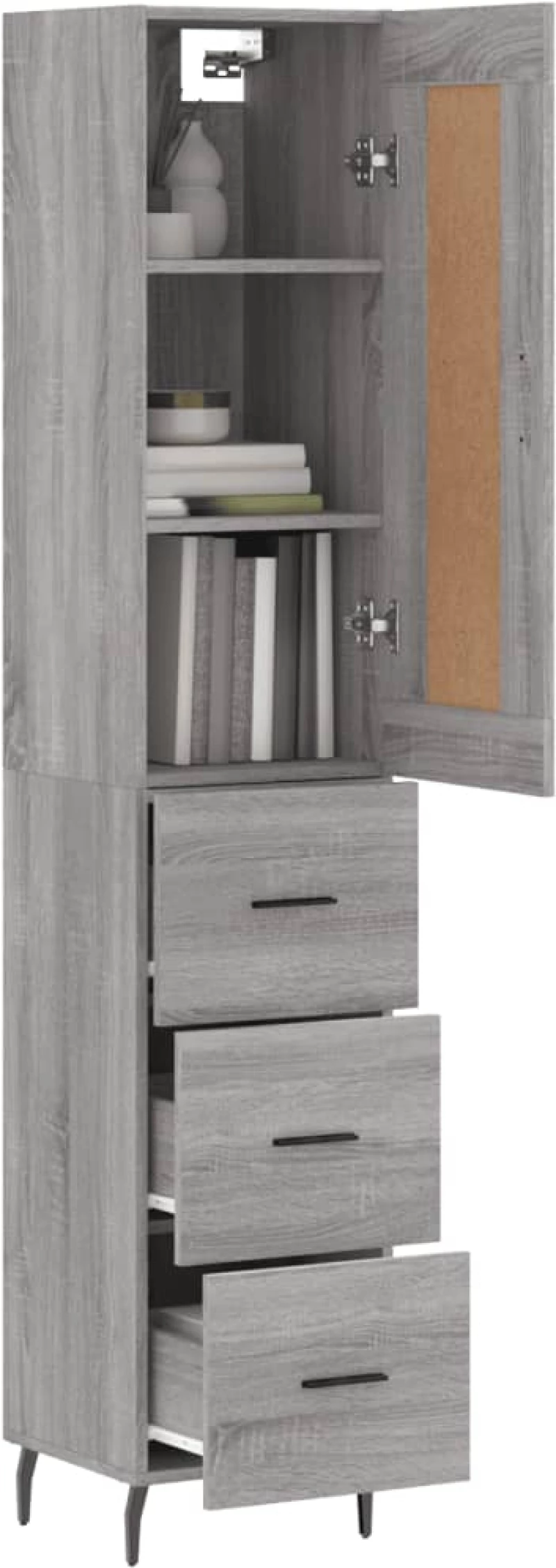 ΜΠΟΥΦΕΣ SONOMA ΓΚΡΙ 34,5 X 34 X 180 ΕΚ. ΑΠΟ ΕΠΕΞΕΡΓΑΣΜΕΝΟ ΞΥΛΟ 3200215