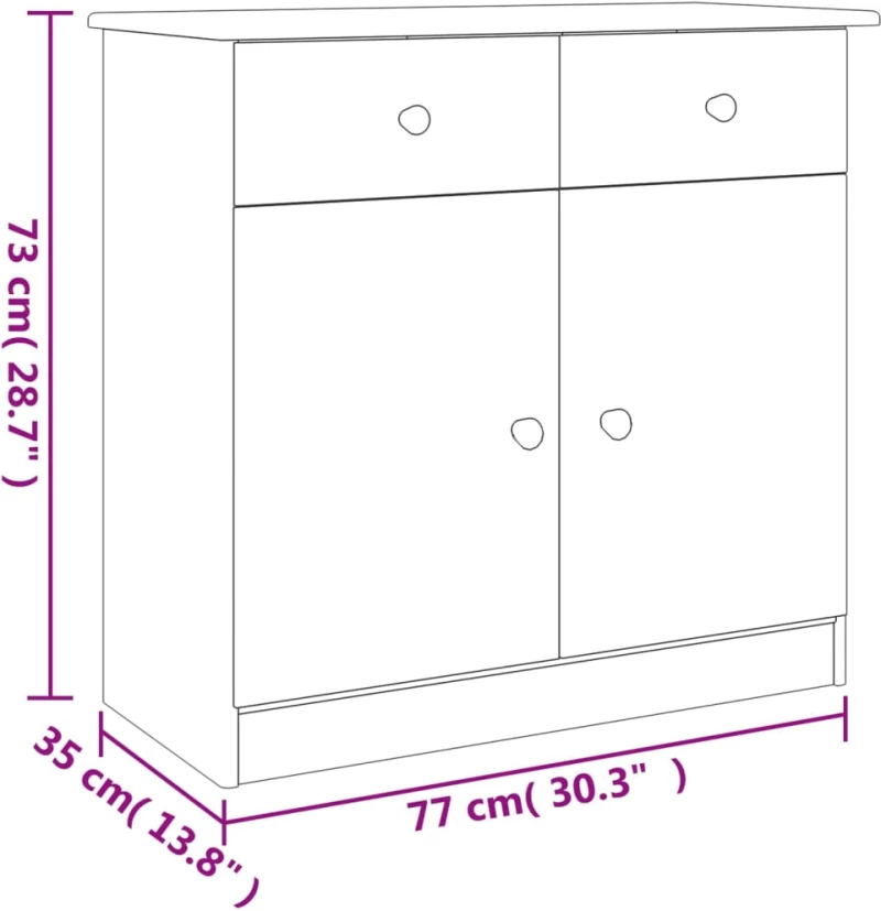 ΝΤΟΥΛΑΠΙ ALTA 77 X 35 X 73 ΕΚ. ΑΠΟ ΜΑΣΙΦ ΞΥΛΟ ΠΕΥΚΟΥ 353941