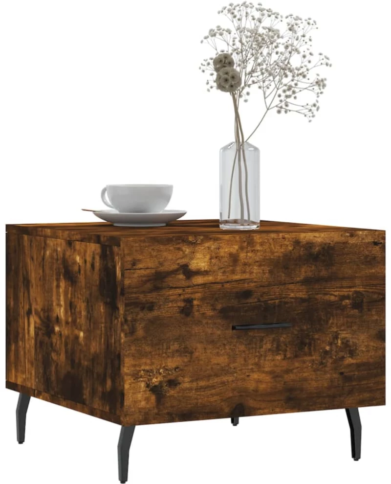 ΤΡΑΠΕΖΑΚΙΑ ΣΑΛΟΝΙΟΥ 2 ΤΕΜ ΚΑΠΝΙΣΤΗ OAK 50X50X40 ΕΚ ΕΠΕΞ. ΞΥΛΟ 829439