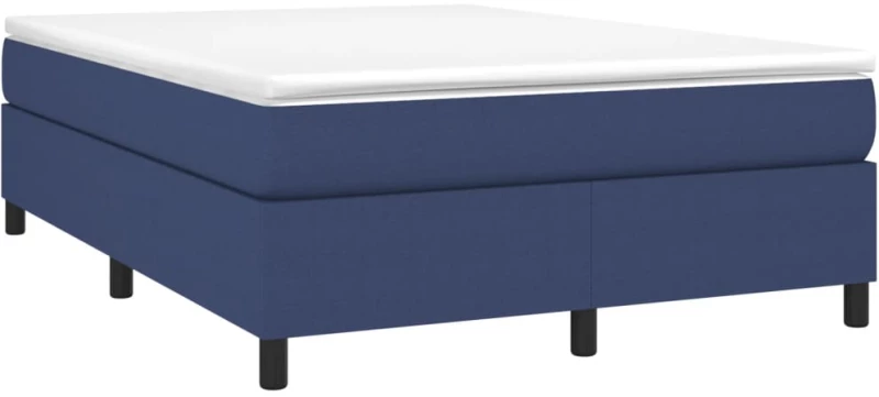ΚΡΕΒΑΤΙ BOXSPRING ΜΕ ΣΤΡΩΜΑ ΜΠΛΕ 140X190 ΕΚ. ΥΦΑΣΜΑΤΙΝΟ 3144421