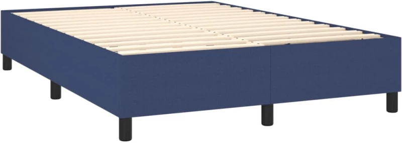 ΚΡΕΒΑΤΙ BOXSPRING ΜΕ ΣΤΡΩΜΑ ΜΠΛΕ 140X190 ΕΚ. ΥΦΑΣΜΑΤΙΝΟ 3144421