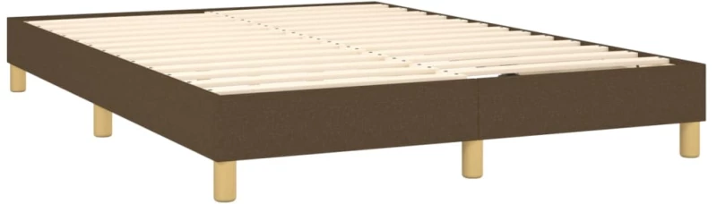 ΚΡΕΒΑΤΙ BOXSPRING ΜΕ ΣΤΡΩΜΑ ΣΚΟΥΡΟ ΚΑΦΕ 140X200 ΕΚ ΥΦΑΣΜΑΤΙΝΟ 3130196