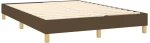ΚΡΕΒΑΤΙ BOXSPRING ΜΕ ΣΤΡΩΜΑ ΣΚΟΥΡΟ ΚΑΦΕ 140X200 ΕΚ ΥΦΑΣΜΑΤΙΝΟ 3130196