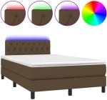 ΚΡΕΒΑΤΙ BOXSPRING ΜΕ ΣΤΡΩΜΑ & LED ΣΚ.ΚΑΦΕ 120X200 ΕΚ ΥΦΑΣΜΑΤΙΝΟ 3133384