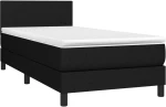 ΚΡΕΒΑΤΙ BOXSPRING ΜΕ ΣΤΡΩΜΑ & LED ΜΑΥΡΟ 90X200 ΕΚ. ΥΦΑΣΜΑΤΙΝΟ 3132967