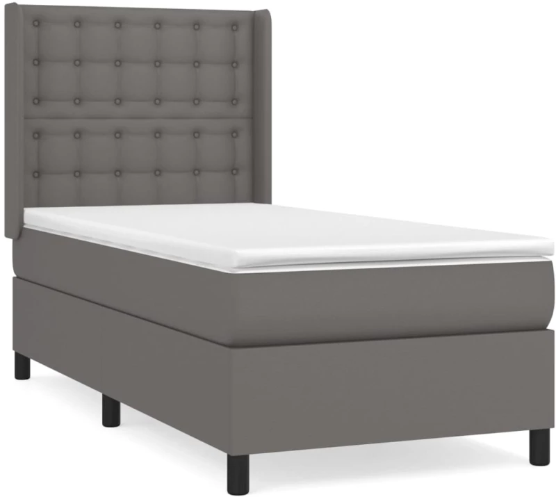 ΚΡΕΒΑΤΙ BOXSPRING ΜΕ ΣΤΡΩΜΑ ΓΚΡΙ 100X200ΕΚ. ΑΠΟ ΣΥΝΘΕΤΙΚΟ ΔΕΡΜΑ 3132487