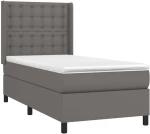 ΚΡΕΒΑΤΙ BOXSPRING ΜΕ ΣΤΡΩΜΑ ΓΚΡΙ 100X200ΕΚ. ΑΠΟ ΣΥΝΘΕΤΙΚΟ ΔΕΡΜΑ 3132487