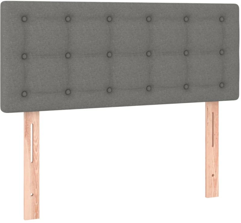 ΚΡΕΒΑΤΙ BOXSPRING ΜΕ ΣΤΡΩΜΑ ΣΚΟΥΡΟ ΓΚΡΙ 90X200 ΕΚ. ΥΦΑΣΜΑΤΙΝΟ 3127094