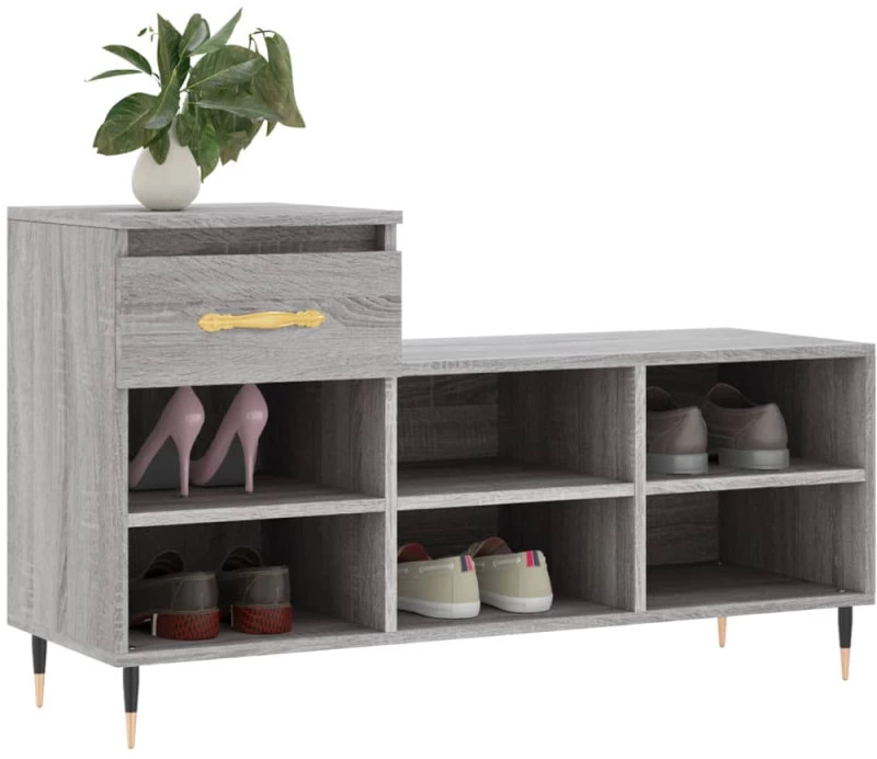 ΠΑΠΟΥΤΣΟΘΗΚΗ ΓΚΡΙ SONOMA 102X36X60 ΕΚ. ΑΠΟ ΕΠΕΞΕΡΓΑΣΜΕΝΟ ΞΥΛΟ 831362