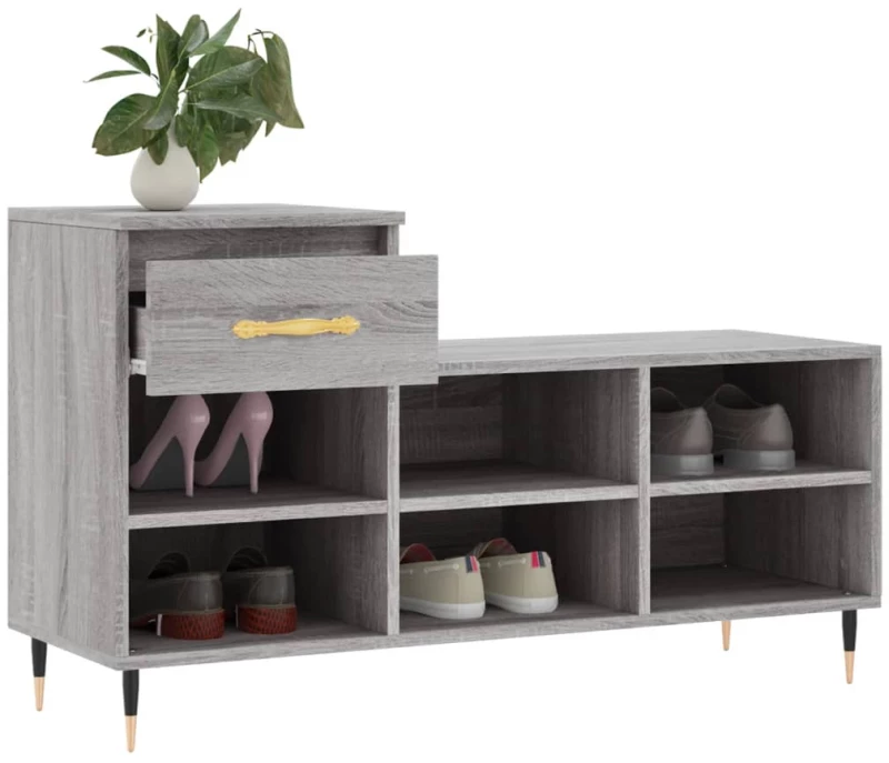 ΠΑΠΟΥΤΣΟΘΗΚΗ ΓΚΡΙ SONOMA 102X36X60 ΕΚ. ΑΠΟ ΕΠΕΞΕΡΓΑΣΜΕΝΟ ΞΥΛΟ 831362