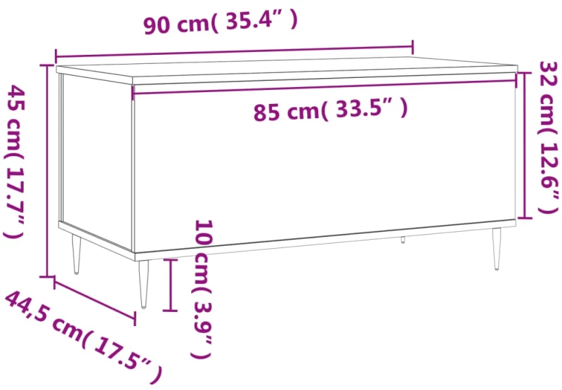 ΤΡΑΠΕΖΑΚΙ ΣΑΛΟΝΙΟΥ ΚΑΦΕ ΔΡΥΣ 90X44,5X45 ΕΚ. ΕΠΕΞΕΡΓΑΣΜΕΝΟ ΞΥΛΟ 830971