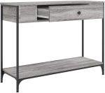 ΤΡΑΠΕΖΙ ΚΟΝΣΟΛΑ ΓΚΡΙ SONOMA 100X34,5X75 ΕΚ. ΕΠΕΞΕΡΓΑΣΜΕΝΟ ΞΥΛΟ 834163