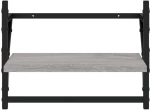 ΡΑΦΙΑ ΤΟΙΧΟΥ ΜΕ ΜΠΑΡΑ 2 ΤΕΜ. ΓΚΡΙ SONOMA 40X25X30 ΕΚ. 836241
