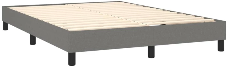ΚΡΕΒΑΤΙ BOXSPRING ΜΕ ΣΤΡΩΜΑ ΣΚΟΥΡΟ ΓΚΡΙ 140X190 ΕΚ. ΥΦΑΣΜΑΤΙΝΟ 3126078